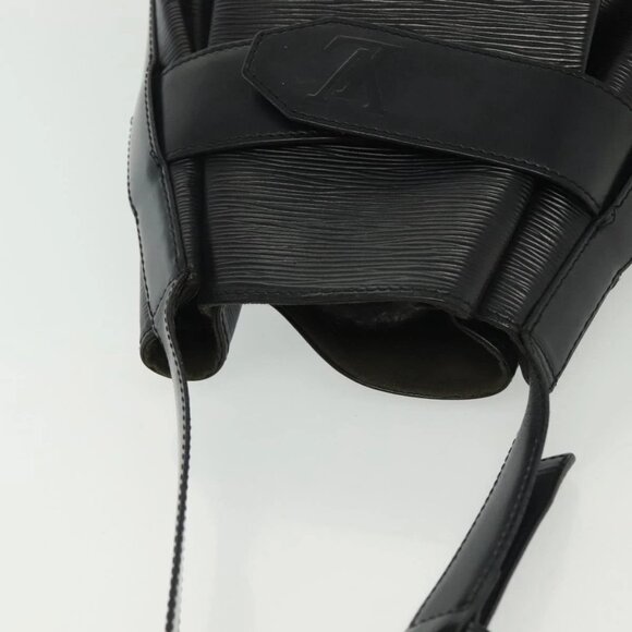 LOUIS VUITTON Epi Sac Depaule PM Shoulder Bag Black M80157 LV Auth 141472 - Picture 7 of 16
